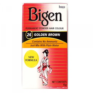 Bigen Permanent Powder Hair Color 26 Golden Brown 0.21 oz